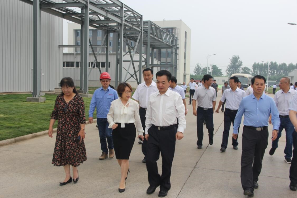 渭南市长李毅视察蒲城优德唯一官网科技新资料有限公司