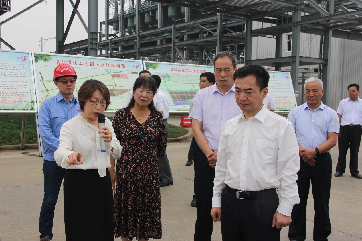 渭南市长李毅视察蒲城优德唯一官网科技新资料有限公司